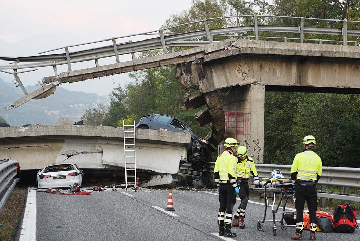 Não cumprem a norma técnica, os viadutos e as pontes entram em colapso estrutural
