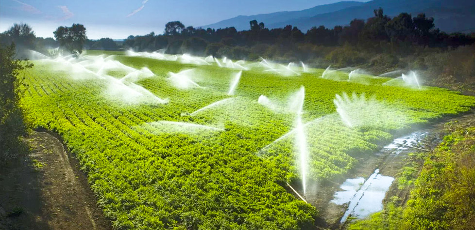 As instalações de ensaio para os equipamentos de irrigação agrícola