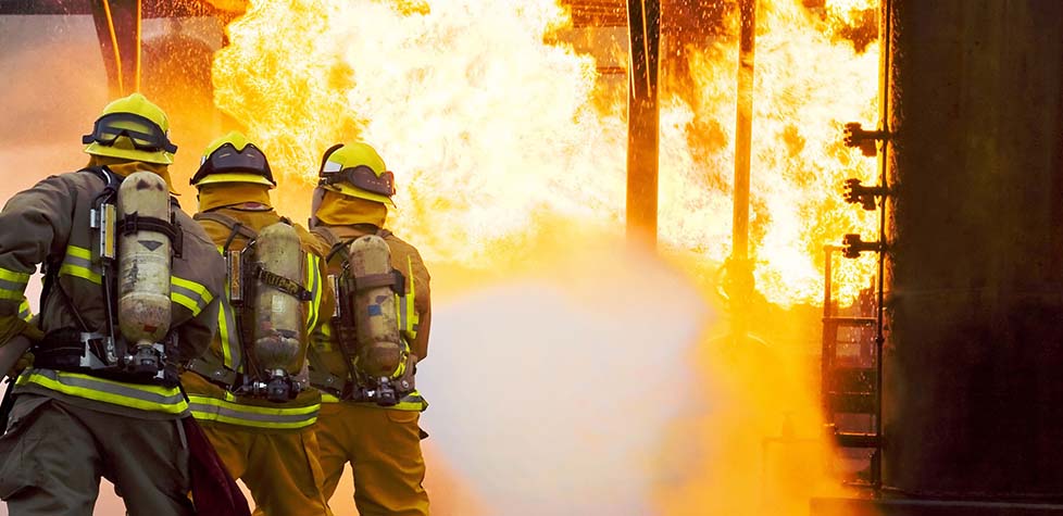 As instalações de treinamentos de combate a incêndio e resgate técnico