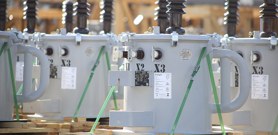 O comissionamento dos transformadores de distribuição de até 36,2 kV