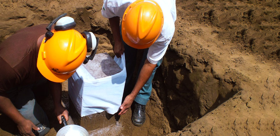 Os procedimentos de abertura de poço para a retirada de amostras de solos