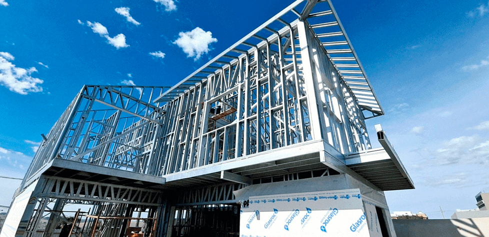 O light steel framing é uma construção pré-fabricada praticamente sem resíduos