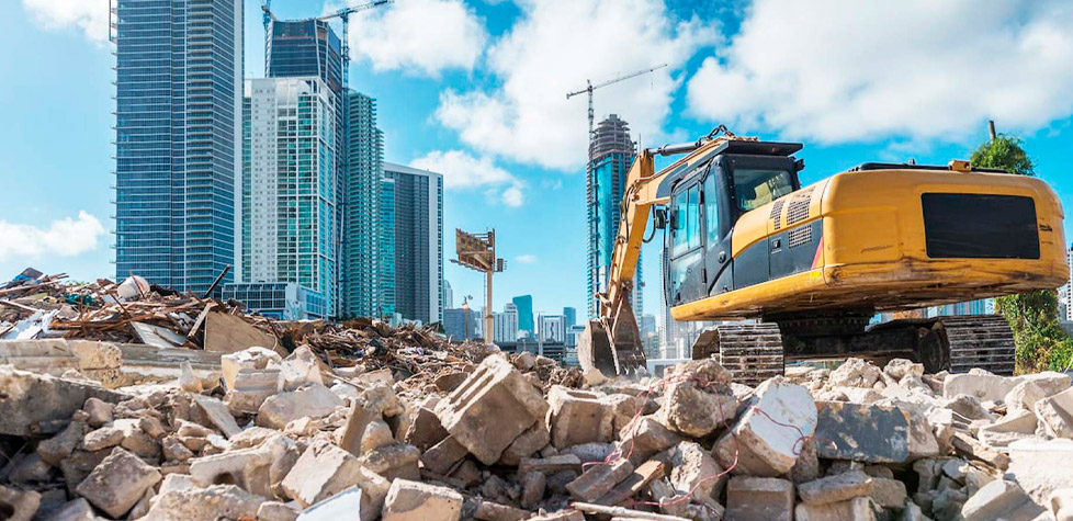 O Brasil produz 48 milhões de toneladas de resíduos de construção e demolição