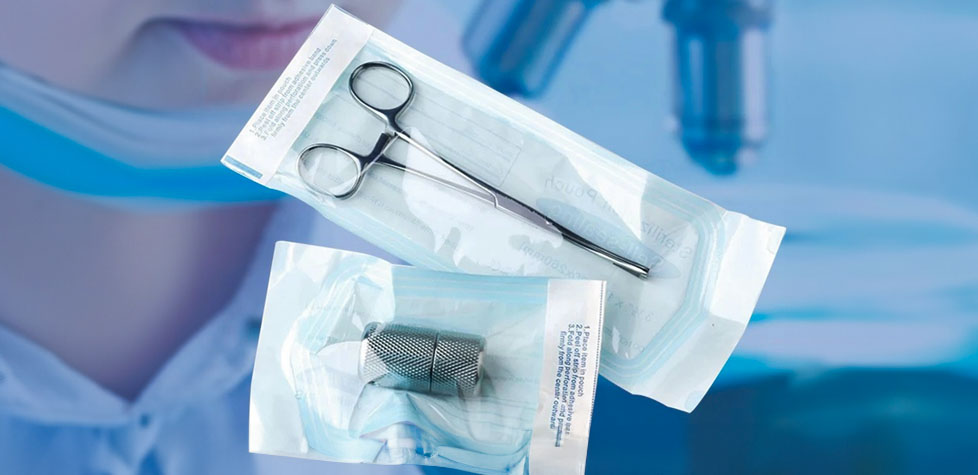A conformidade dos papeis cirúrgicos das embalagens para esterilização a vapor
