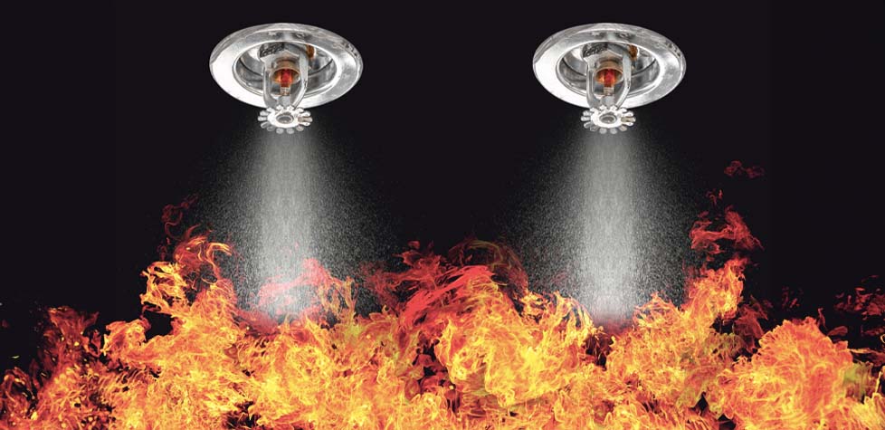 O controle de incêndios por chuveiros automáticos