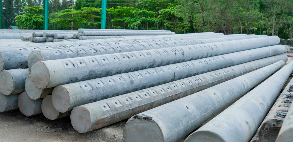 Os postes de concreto armado e protendido para linhas de transmissão e subestações