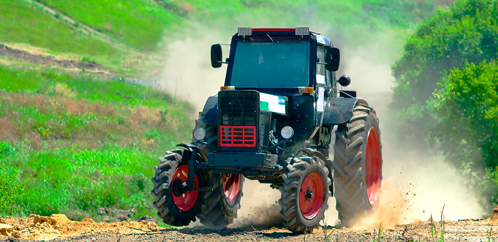 A determinação do desempenho de frenagem dos veículos agrícolas e florestais
