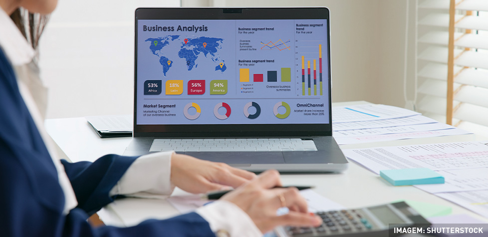 As orientações para a apresentação visual da informação controladas por software