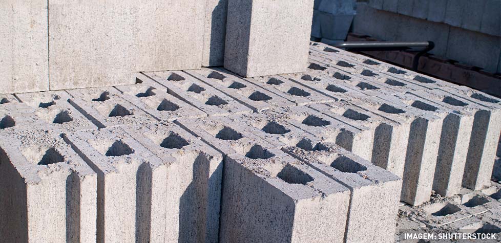 Os blocos vazados de concreto para alvenaria com ou sem função estrutural