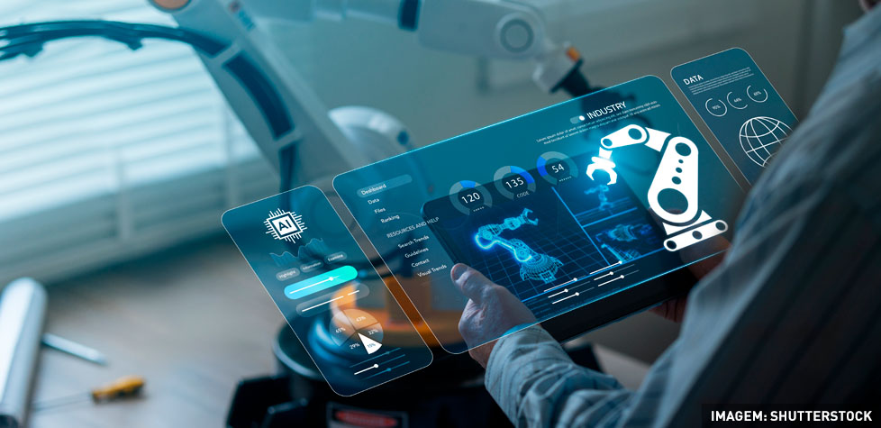 Os robôs com IA na automação industrial